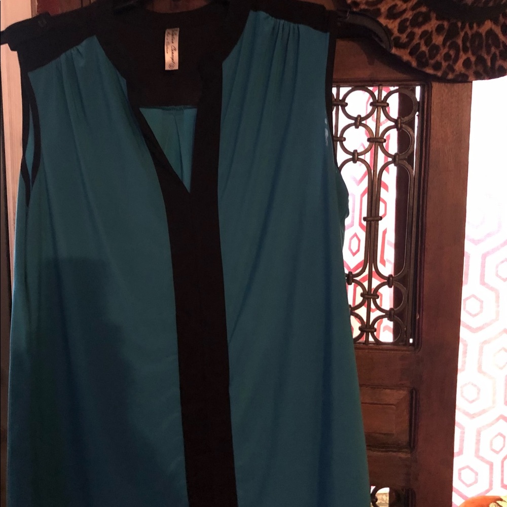 Perseption concept short sleeve blouse